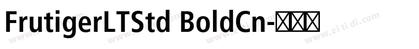 FrutigerLTStd BoldCn字体转换